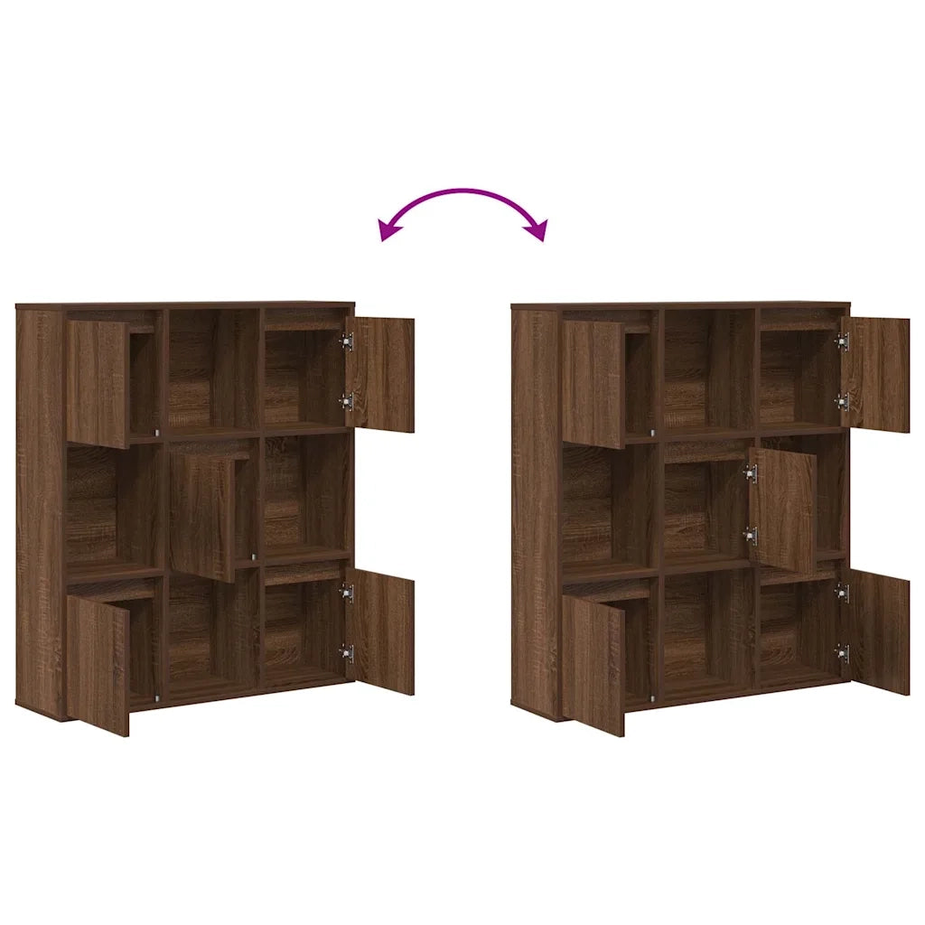 Libreria Rovere Marrone 89x24x101,5 cm in Legno Multistrato 860406