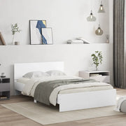 Giroletto con Testiera-Struttura Letto con testiera Bianco 120x200 cm