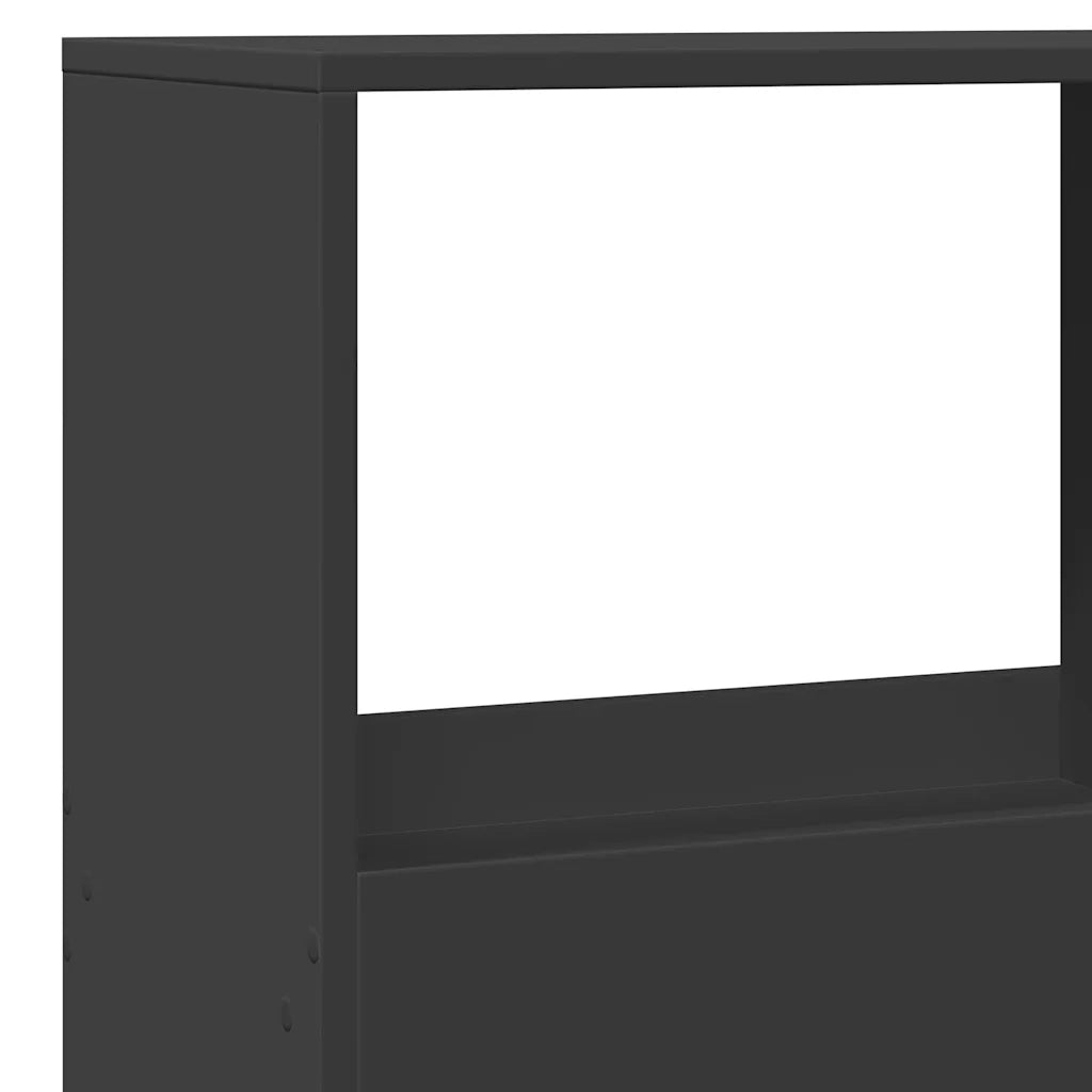 Divisorio Ambienti | Divider per stanze | Paravento Nero 100x33x155,5 cm in Truciolato