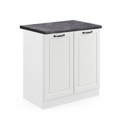 Vicco Mobile lavello cucina Bianco casa di campagna 80 cm , PL Antracite