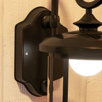Lampada da Esterno con Pannello Solare, Impermeabile IP44 e Accensione Automatica, Nero