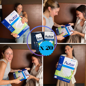 Kit professionale carta ledesma autor a4 80 g/m² 20 risme