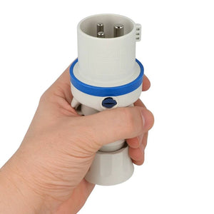 Spina mobile diritta industriale blu 2p+t 16a monofase 220v ip44 gw60004h