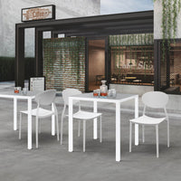 Tavolo Autolivellante 80X80 Cm Bianco