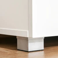 Mobile Cucina per Microonde con Armadietti, Mensole e Cassetto, Credenza Moderna in Legno 90x40x120cm Bianco