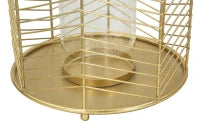 Porta Candela Glam Ring Coppia Cm Ø 23.5X25-19X24