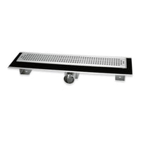 Canale canaletta pavimento lineare scarico doccia acciaio inox lucido canalina *** misure l585xh63>115 mm, confezione 1