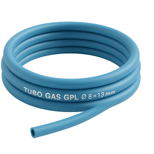 Tubo flessibile in gomma per gas gpl per impianti sicuri *** lunghezza metri 10, confezione 1