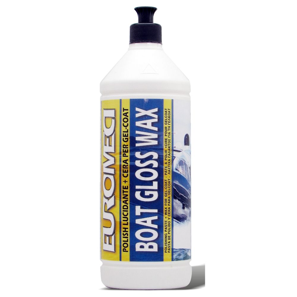 Euromeci boat gloss wax polish lucidante per gel-coat+cera confezione da 1litro