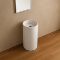 Lavabo free standing klaus artificial stone bianco opaco matt *** confezione 1