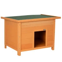 Cuccia per Cani Impermeabile da Esterno in Legno di Abete, 82 x 58 x 58cm