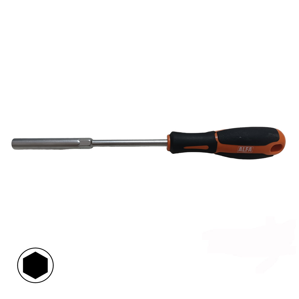 CACCIAVITE CHIAVE A BUSSOLA ESAGONALE FORO PROFONDO Ø10mm ART.595 ALFA