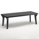 Tavolo da giardino allungabile in plastica Bergen 160-220x90x74 cm - Antracite