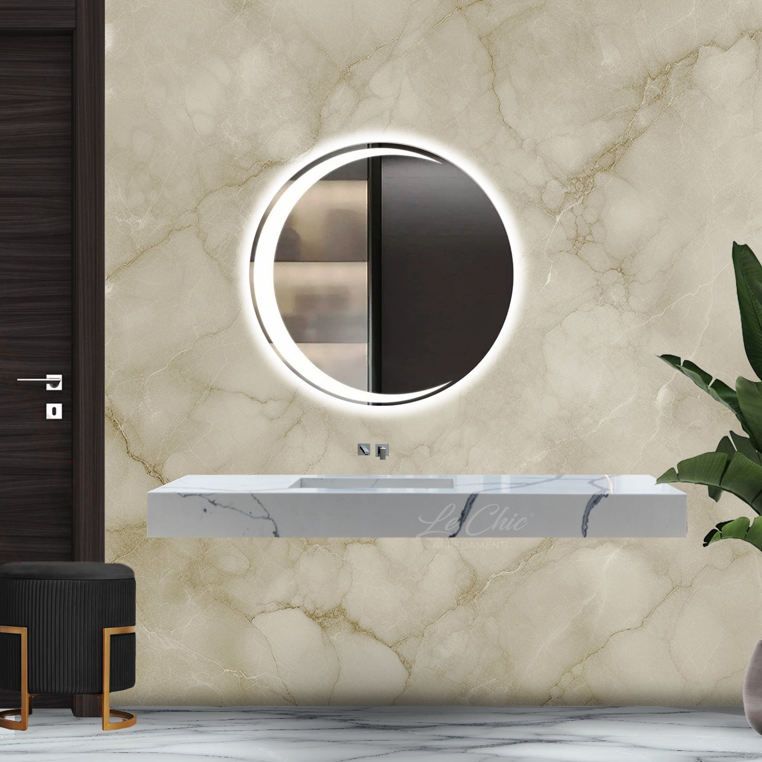 Mobile bagno luxury moderno sospeso - 160 cm