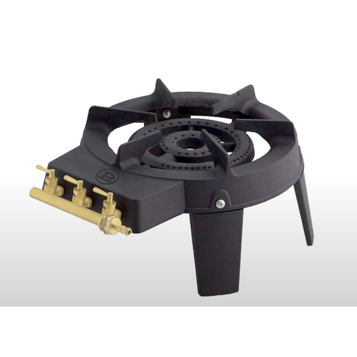 FORNELLONE FORNELLO IN GHISA GAS BRUCIATORE A 2 FUOCHI CAMPEGGIO PROJECT03