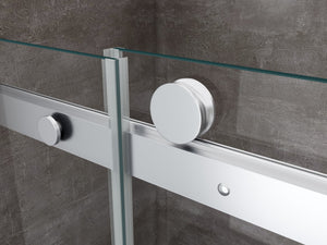 Porta doccia vetro 8 mm per installazione in nicchia Altezza 190 cm installazione reversibile cm 190 (regolabile 188-190,5)