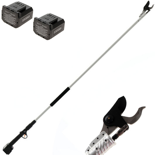 FORBICE ELETTRONICA CORDLESS DA POTATURA ASTA 2m +2BATTERIE 21.6V- 4.0Ah VOLPI