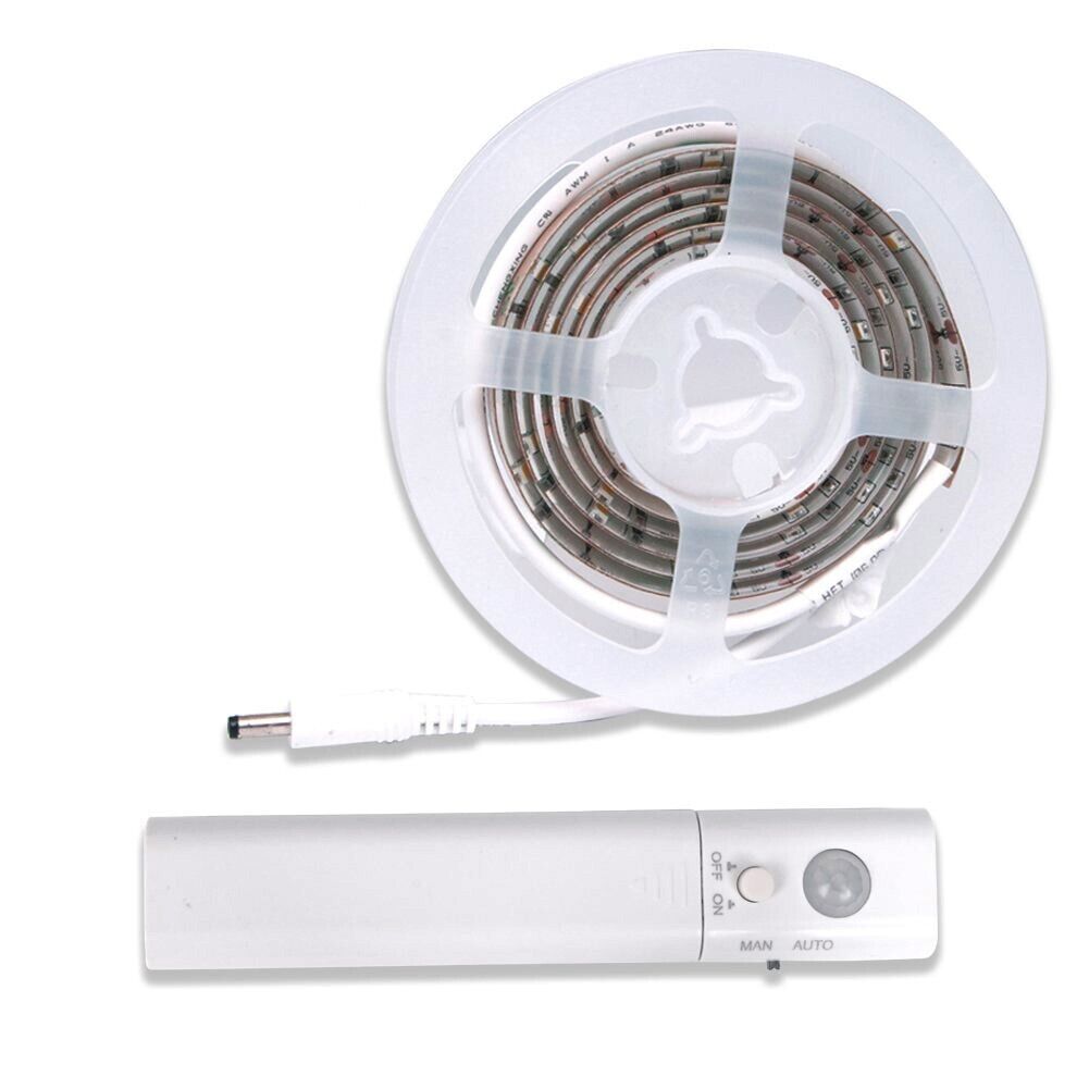 1 MT STRISCIA LED CON SENSORE DI MOVIMENTO LUCE BIANCA 6000K ARMADI LETTO