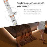 1 MT STRISCIA LED CON SENSORE DI MOVIMENTO LUCE BIANCA 6000K ARMADI LETTO