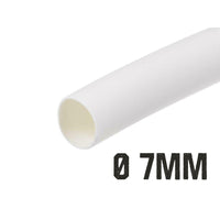 1 Metro Tubo Guaina Termorestringente Diametro 7mm Colore Bianco
