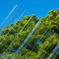 1 Lastra di Policarbonato Corrugato "SuperDur" GRECA 76/18 mm CLEAR 1060X1000mm con protezione UV