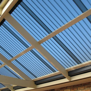 1 Lastra di Policarbonato Corrugato "SuperDur" ONDA 76/18 CLEAR 1265X3000mm con protezione UV