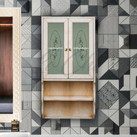 Pensile colore avorio decapè a doppia anta bagno multiuso