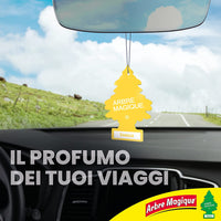 Profumatore Auto,Jungle Fever,Muschio Bianco,Black Rose,Spring Flowers, Violet & Gardenia e Lavanda, Arbre Magique