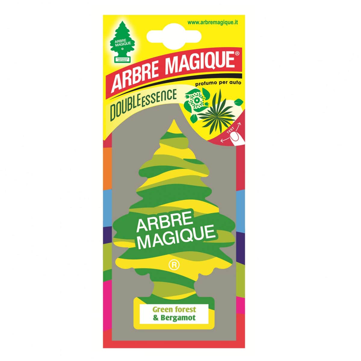 Profumatore Auto, Profumazione Intensa e Strutturata, Durata fino a 7 Settimane, Made in Italy, Arbre Magique