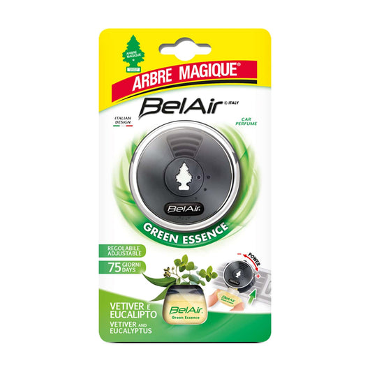 Belair Giugiaro Easy, Deodorante Auto, Emanatore Liquido, Lunga Durata, Made in Italy, Green Essence, Arbre Magique