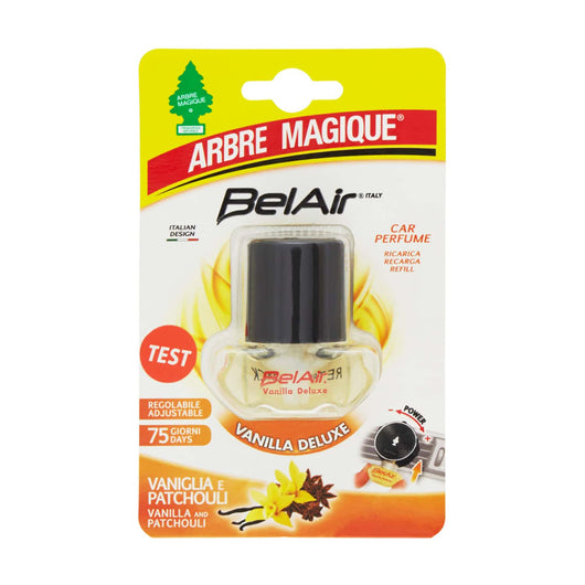 Belair Giugiaro Easy, Ricarica Deodorante Auto, Emanatore Liquido,Lunga Durata, Made in Italy, Vanilla, Arbre Magique