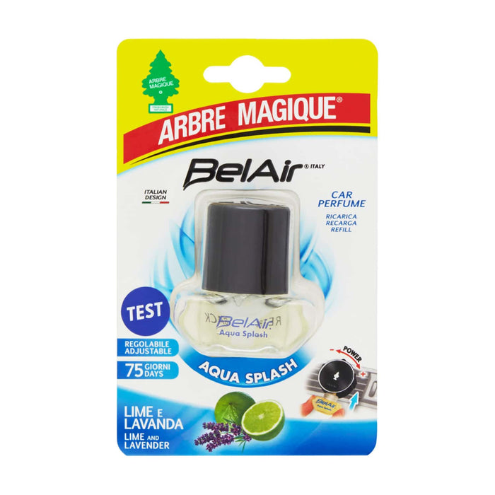 Belair Giugiaro Easy, Ricarica Deodorante Auto, Emanatore Liquido, Made in Italy, Aqua Splash, Arbre Magique