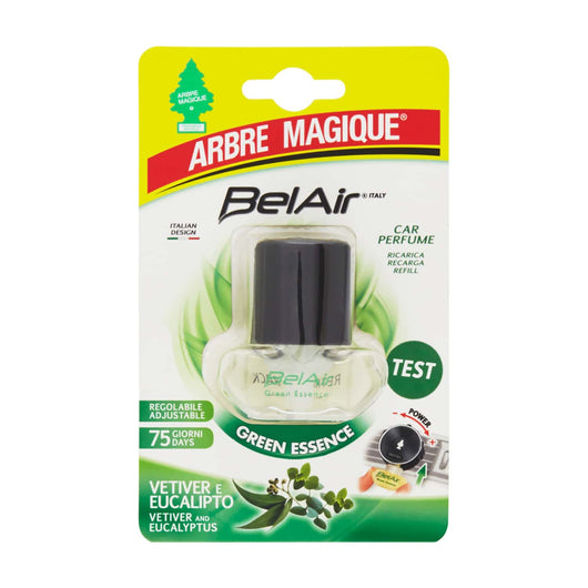 Belair Giugiaro Easy, Ricarica Deodorante Auto, Emanatore Liquido, Made in Italy, Green Essence, Arbre Magique