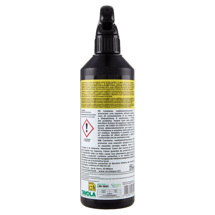 Bullock Car Care Plastibel, Rinnova e Lucida Superfici in Plastica e Gomma, Formula Antistatica Senza Aloni, per Abitacolo e Fascioni Esterni, 375ml