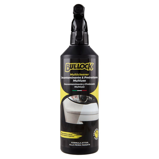 Bullock Car Care Multicleaner Decontaminante Pretrattante Multiuso, Efficace su Sporco Organico a Secco, Formula Salva Acqua, 375ml