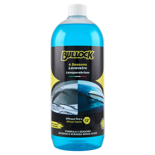 Bullock Car Care Lavavetro 4 Seasons Pronto all’Uso, Formula 4 Stagioni, Efficace fino a -12°C, Per Vaschetta Tergicristallo, 1000ml