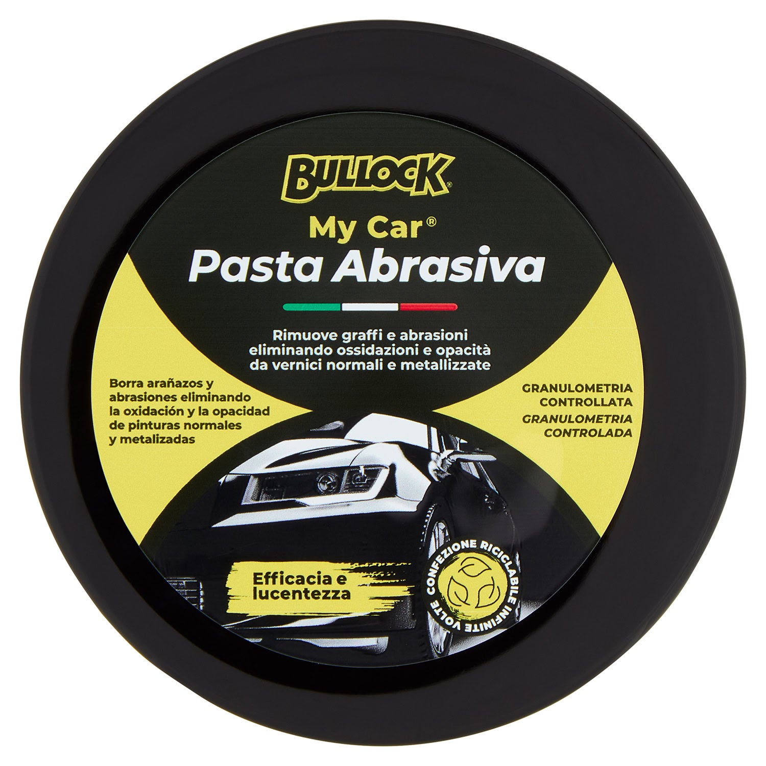 Bullock Car Care Pasta Abrasiva, Elimina Graffi, Ossidazioni e Opacità, Per Vernici Normali e Metallizzate, 150ml