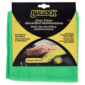 Bullock Car Care Easy Clean Panno in Microfibra Multifunzione, Doppia Efficacia Umido Asciutto, Per Interni ed Esterni, Riutilizzabile Infinite Volte