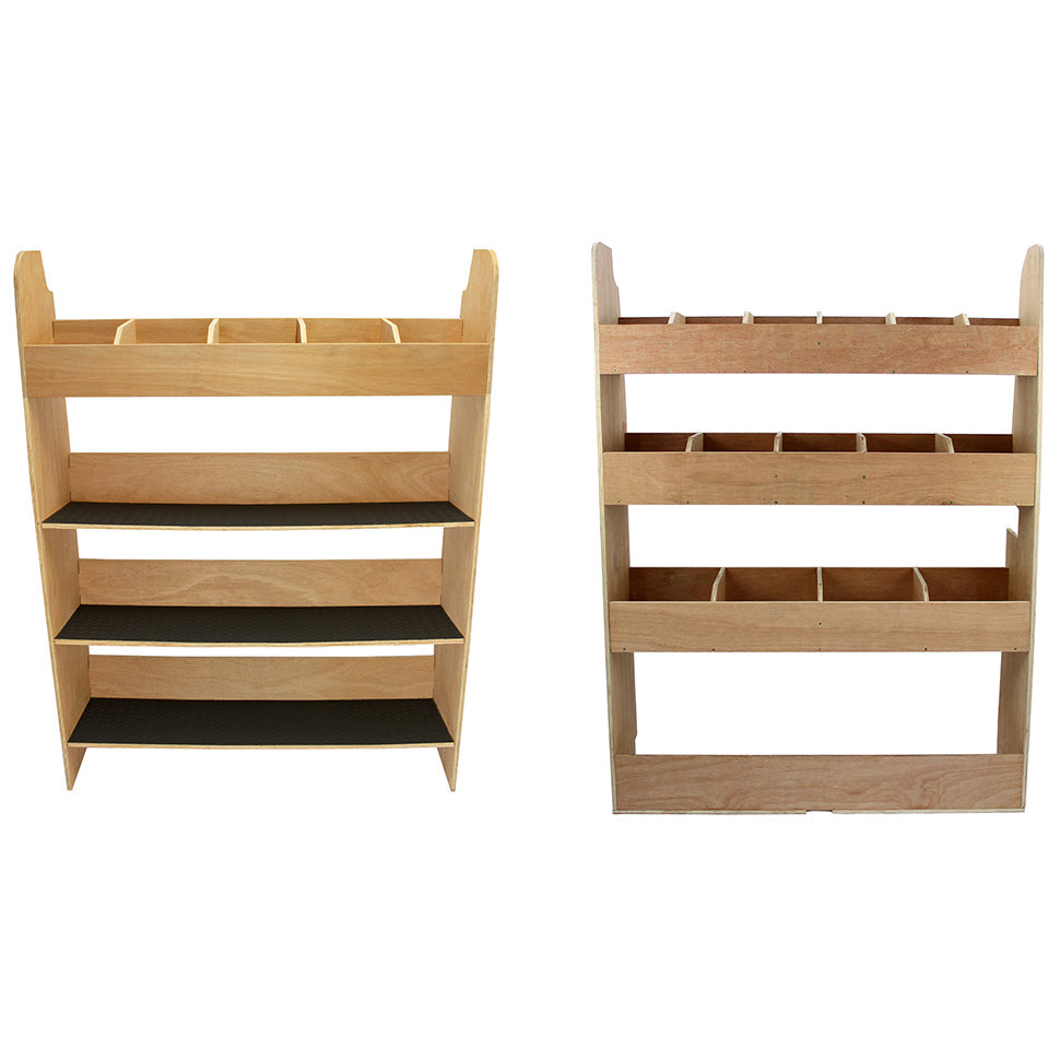 Scaffale per Ford Transit con Tappetini Gommati su Mensole Scaffale per Furgone