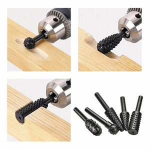 10 FRESE IN METALLO DURO GAMBO 6 mm PUNTE PER MINI TRAPANO 1/4" PROFESSIONALI