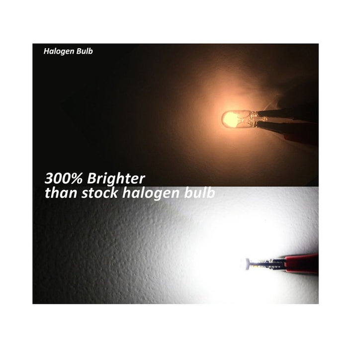 10x Lampade LED T10 W5W Canbus 12V Bianco 6000K con Leva Smontaggio Antigraffio