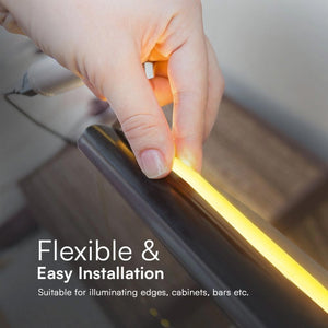 10m Striscia Led COB 220V Spina Schuko 16A COB 286 AC 220V 12.5W/M Bianco Caldo