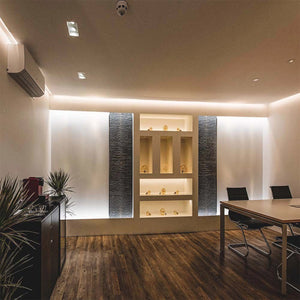 10m Striscia Led 220V con Spina Schuko 16A SMD 2835 12.5W/M Bianco Freddo 6500K IP65