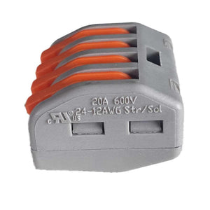 10 Morsetti a Molla 4P Connettori Terminali Riutilizzabili Per Cavi Elettrici