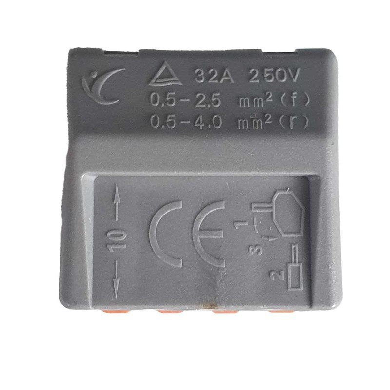 10 Morsetti a Molla 4P Connettori Terminali Riutilizzabili Per Cavi Elettrici