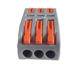 10 Morsetti Elettrici Rapidi 3P con Leva Connettori Compatti per Fili Elettrici