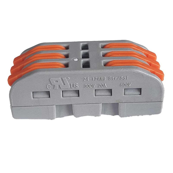 10 Morsetti Elettrici Rapidi 3P con Leva Connettori Compatti per Fili Elettrici