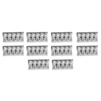 10 Morsetti a Molla Rapidi 5P Doppio Click Bianco per Cavi e Morsettiera a Vite