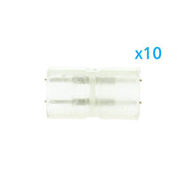 10 PZ Connettore Da 2 Pin Passo 6mm Per Unire e Allungare Bobina Led 220V Mono Colore