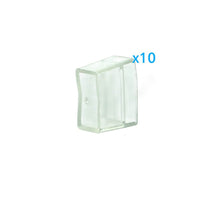 10 PZ Gommini PVC Morbida 14X7 mm per Chiusure Striscia Bobina Led Impermeabile